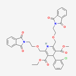 5-O-Ethyl 3-O-methyl 4-(2-chlorophenyl)-2,6-bis[2-(1,3-dioxoisoindol-2-yl)ethoxymethyl]-1,4-dihydropyridine-3,5-dicarboxylate