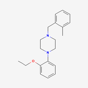 molecular formula C20H26N2O B5659130 1-(2-ethoxyphenyl)-4-[(2-methylphenyl)methyl]piperazine 