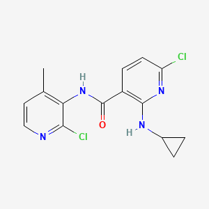 6-Chloro-2-cyclopropylamino-N-[2-chloro-4-methyl-3-pyridinyl]-3-pyridinecarboxamide
