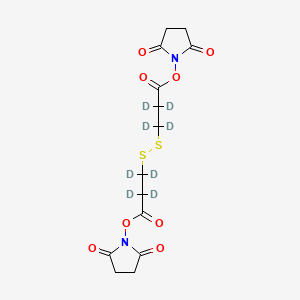 molecular formula C14H16N2O8S2 B565918 Dithiobissuccinimidyl Propionate-d8 CAS No. 1639836-65-9