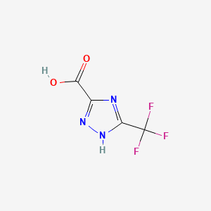 molecular formula C4H2F3N3O2 B565921 5-(Trifluoromethyl)-4H-1,2,4-triazole-3-carboxylic acid CAS No. 944897-41-0