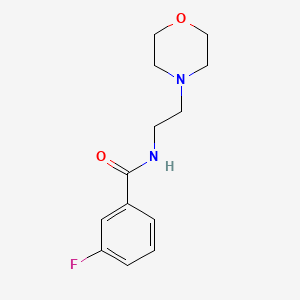 molecular formula C13H17FN2O2 B5659244 3-fluoro-N-[2-(morpholin-4-yl)ethyl]benzamide CAS No. 413613-65-7