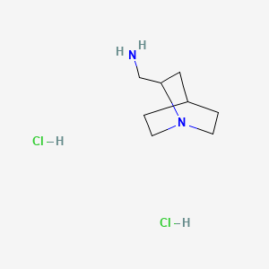 molecular formula C8H18Cl2N2 B565927 2-(氨甲基)喹啉二盐酸盐 CAS No. 860502-92-7