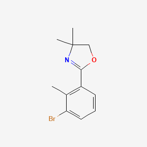 2-(3-bromo-2-methylphenyl)-4,5-dihydro-4,4-dimethylOxazole