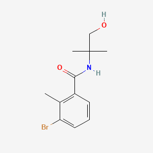 B565932 3-Bromo-N-(2-hydroxy-1,1-dimethylethyl)-2-methyl-benzamide CAS No. 1331185-69-3