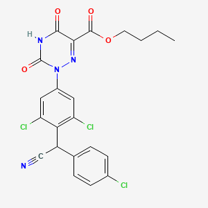 molecular formula C22H17Cl3N4O4 B565944 Diclazuril 6-Carboxylic Acid Butyl Ester CAS No. 1798004-50-8