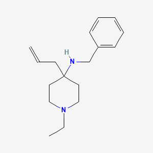 molecular formula C17H26N2 B5659464 N-(4-allyl-1-ethyl-4-piperidinyl)-N-benzylamine 