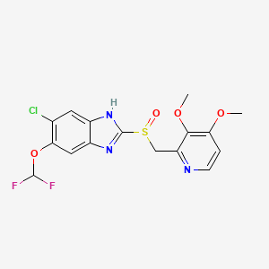 molecular formula C16H14ClF2N3O4S B565947 6-Chloro Pantoprazole CAS No. 1203557-78-1