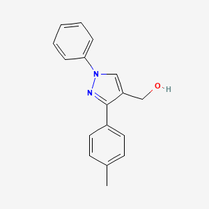 molecular formula C17H16N2O B5659743 (1-Phenyl-3-P-tolyl-1H-pyrazol-4-YL)methanol CAS No. 36640-66-1
