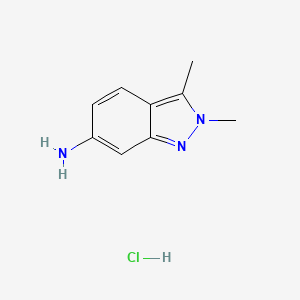 molecular formula C9H12ClN3 B565976 2,3-Dimethyl-2H-indazol-6-amine hydrochloride CAS No. 635702-60-2