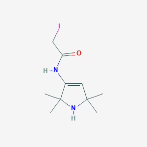 molecular formula C12H21IN2O2 B565987 2-Iodo-N-(2,2,5,5-tetramethyl-2,5-dihydro-1H-pyrrol-3-yl)acetamide CAS No. 1797918-21-8