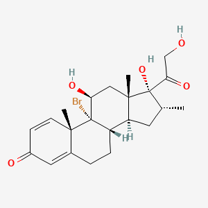 molecular formula C22H29BrO5 B565991 9alpha-Bromo-16alpha-methylprednisolone CAS No. 26543-61-3