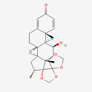 11beta-Hydroxy-16alpha-methyl-17,20:20,21-bis(methylenedioxy)-pregn-1,4-dien-3-one