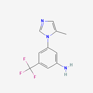 3-(5-Methyl-1H-imidazol-1-yl)-5-(trifluoromethyl)benzenamine