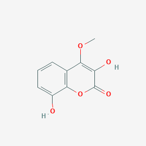 molecular formula C10H8O5 B056600 3,8-Dihydroxy-4-methoxycoumarin CAS No. 125124-65-4