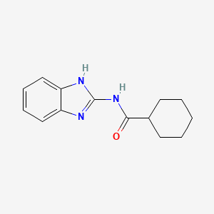 molecular formula C14H17N3O B5660020 N-(1H-1,3-benzodiazol-2-yl)cyclohexanecarboxamide 