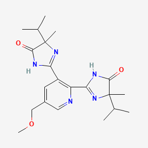 2-[5-(Methoxymethyl)-2-(4-methyl-5-oxo-4-propan-2-yl-1H-imidazol-2-yl)pyridin-3-yl]-4-methyl-4-propan-2-yl-1H-imidazol-5-one