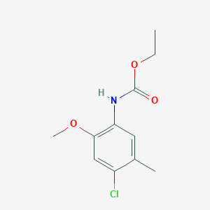 molecular formula C11H14ClNO3 B5660121 ethyl N-(4-chloro-2-methoxy-5-methylphenyl)carbamate 