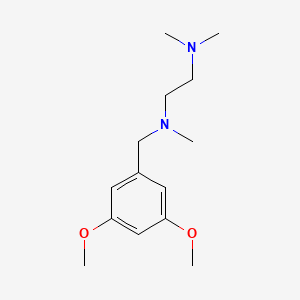 molecular formula C14H24N2O2 B5660226 N'-[(3,5-dimethoxyphenyl)methyl]-N,N,N'-trimethylethane-1,2-diamine 