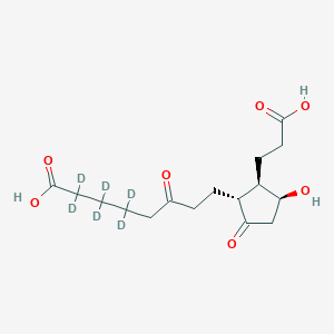 molecular formula C16H24O7 B566032 tetranor-PGDM-d6 