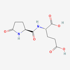 molecular formula C10H14N2O6 B566043 L-Glutamic acid, 5-oxo-L-prolyl- CAS No. 29227-92-7