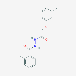 molecular formula C17H18N2O3 B5660547 N'-(2-METHYLBENZOYL)-2-(3-METHYLPHENOXY)ACETOHYDRAZIDE 