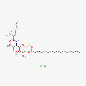 molecular formula C34H65ClN2O7S B566055 Lincomycin 2-palmitate hydrochloride CAS No. 23295-14-9