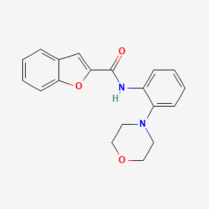 molecular formula C19H18N2O3 B5660588 N-[2-(morpholin-4-yl)phenyl]-1-benzofuran-2-carboxamide 