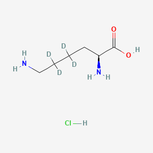 molecular formula C6H15ClN2O2 B566070 L-Lysine-4,4,5,5-d4 hydrochloride CAS No. 284664-96-6