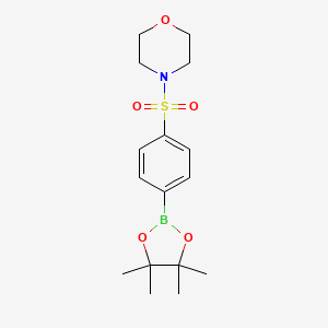 molecular formula C16H24BNO5S B566074 4-(Morpholinosulfonyl)phenylboronic acid pinacol ester CAS No. 1401222-64-7
