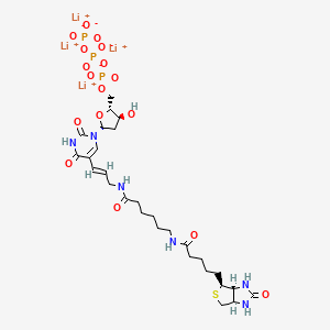 molecular formula C28H44Li4N7O16P3S B566076 BIo-11-dUTP tetralithium salt CAS No. 1221498-88-9
