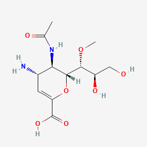 (2R,3R,4S)-3-Acetylamino-4-amino-2-[(1R,2R)-2,3-dihydroxy-1-methoxypropyl]-3,4-dihydro-2H-pyran-6-carboxylic acid