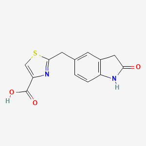 2-((2-Oxoindolin-5-yl)methyl)thiazole-4-carboxylic acid