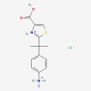 2-[(4-Aminophenyl)propan-2-yl]-4-thiazolecarboxylic Acid Hydrochloride