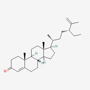 molecular formula C29H46O B566096 Stigmasta-4,25-dien-3-one 