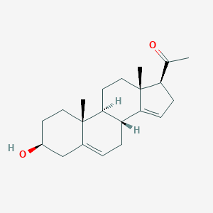 molecular formula C21H30O2 B056610 1-[(3S,8R,9S,10R,13R,17S)-3-Hydroxy-10,13-dimethyl-2,3,4,7,8,9,11,12,16,17-decahydro-1H-cyclopenta[a]phenanthren-17-yl]ethanone CAS No. 22042-13-3