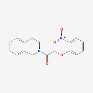 molecular formula C17H16N2O4 B5661026 1-[3,4-DIHYDRO-2(1H)-ISOQUINOLINYL]-2-(2-NITROPHENOXY)-1-ETHANONE 