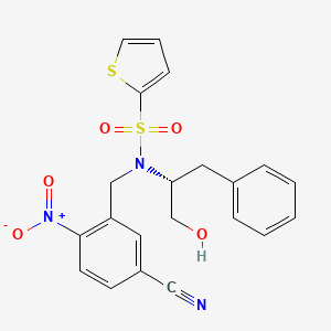 (R)-N-[(5-Cyano-2-nitrophenyl)methyl]-N-[1-(hydroxymethyl)-2-phenylethyl]thiophene-2-sulfonamide