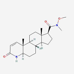 (1S,3As,3bS,5aR,9aR,9bS,11aS)-N-methoxy-N,9a,11a-trimethyl-7-oxo-1,2,3,3a,3b,4,5,5a,6,9b,10,11-dodecahydroindeno[5,4-f]quinoline-1-carboxamide