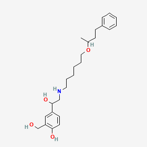 4-(1-Hydroxy-2-((6-((4-phenylbutan-2-yl)oxy)hexyl)amino)ethyl)-2-(hydroxymethyl)phenol