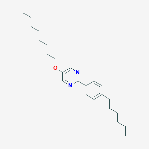molecular formula C24H36N2O B056614 2-(4-Hexylphenyl)-5-octoxypyrimidine CAS No. 121640-67-3