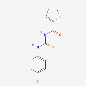 molecular formula C12H9ClN2OS2 B5661432 N-[(4-chlorophenyl)carbamothioyl]thiophene-2-carboxamide 