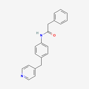 molecular formula C20H18N2O B5661482 2-PHENYL-N-{4-[(PYRIDIN-4-YL)METHYL]PHENYL}ACETAMIDE 