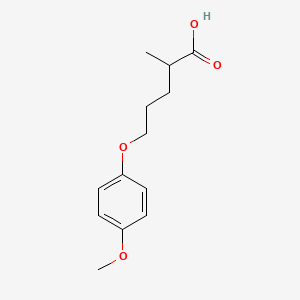 5-(4-Methoxyphenoxy)-2-methylpentanoic acid
