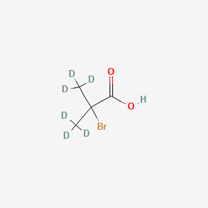 molecular formula C4H7BrO2 B566160 2-Bromoisobutyric-d6 Acid CAS No. 1219795-23-9