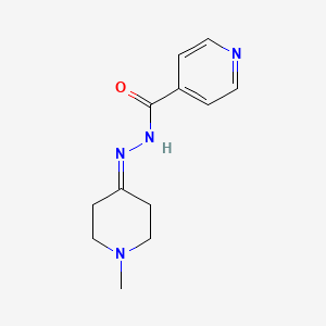 molecular formula C12H16N4O B5661673 N'-(1-methylpiperidin-4-ylidene)pyridine-4-carbohydrazide 