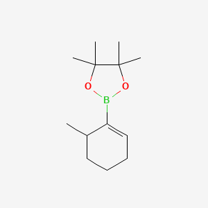 molecular formula C13H23BO2 B566185 3-Methylcyclohex-1-ene-2-boronic acid pinacol ester CAS No. 448211-44-7
