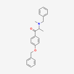 B566195 2-[Benzyl(methyl)amino]-1-(4-phenylmethoxyphenyl)propan-1-one CAS No. 1797982-43-4