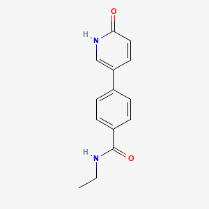 molecular formula C14H14N2O2 B5661958 N-ethyl-4-(6-oxo-1,6-dihydropyridin-3-yl)benzamide 