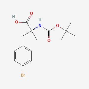 molecular formula C15H20BrNO4 B566201 4-Bromo-N-Boc-alpha-methyl-D-phenylalanine CAS No. 1310680-46-6